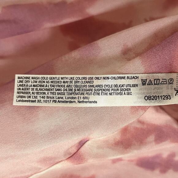 Anthropologie Tie Dye Souvenir Shirt Size S Raspberry Pink Resort Beachy NEW - Picture 9 of 9